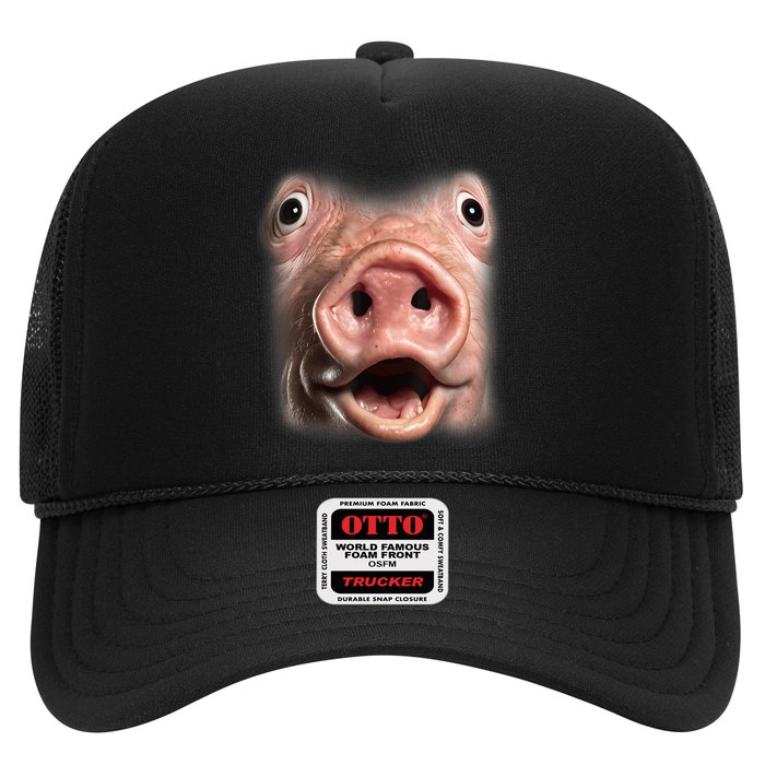 Funny Surprised Pig Face Meme Big Troll Hog Piggy Face Hat