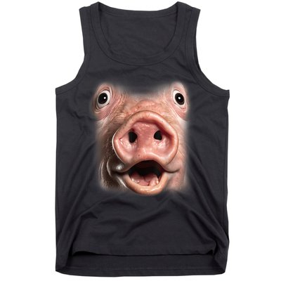 Funny Surprised Pig Face Meme Big Troll Hog Piggy Face Tank Top