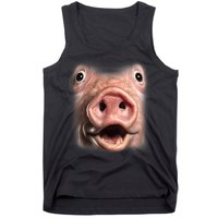 Funny Surprised Pig Face Meme Big Troll Hog Piggy Face Tank Top
