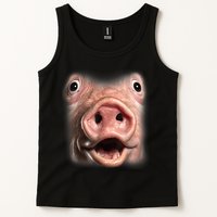 Funny Surprised Pig Face Meme Big Troll Hog Piggy Face Tank Top