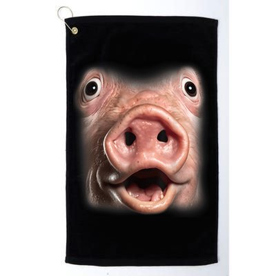 Funny Surprised Pig Face Meme Big Troll Hog Piggy Face Golf Towel
