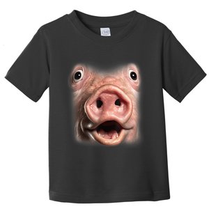 Funny Surprised Pig Face Meme Big Troll Hog Piggy Face Toddler T-Shirt