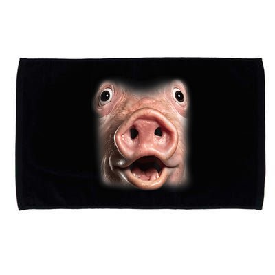 Funny Surprised Pig Face Meme Big Troll Hog Piggy Face Microfiber Hand Towel