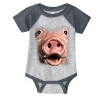 Funny Surprised Pig Face Meme Big Troll Hog Piggy Face Infant Baby Jersey Bodysuit