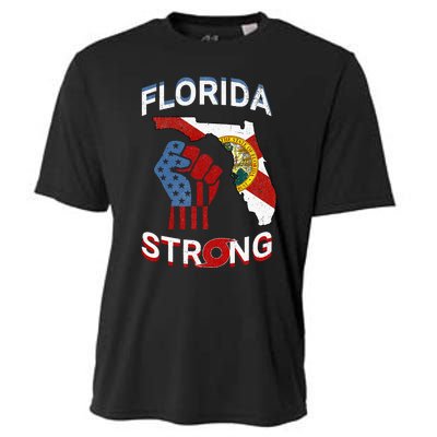 Florida Strong Pride Support Floridians Florida Flag Gift Cooling Performance Crew T-Shirt