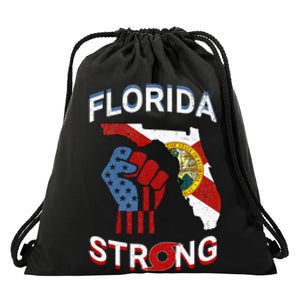 Florida Strong Pride Support Floridians Florida Flag Gift Drawstring Bag