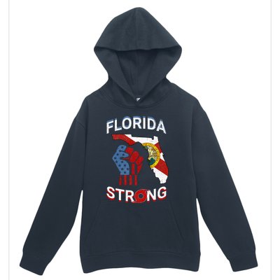 Florida Strong Pride Support Floridians Florida Flag Gift Urban Pullover Hoodie