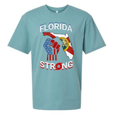 Florida Strong Pride Support Floridians Florida Flag Gift Sueded Cloud Jersey T-Shirt