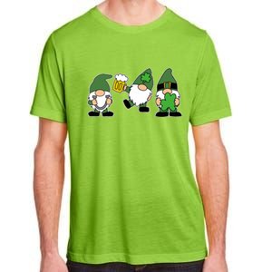 Funny St Patricks Day Drunk Gnomes Adult ChromaSoft Performance T-Shirt