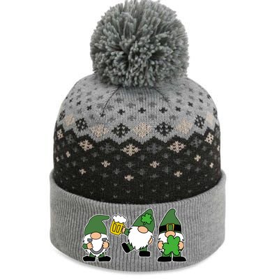 Funny St Patricks Day Drunk Gnomes The Baniff Cuffed Pom Beanie