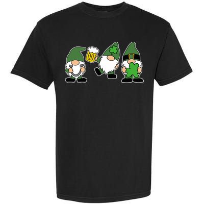 Funny St Patricks Day Drunk Gnomes Garment-Dyed Heavyweight T-Shirt