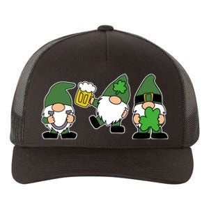 Funny St Patricks Day Drunk Gnomes Yupoong Adult 5-Panel Trucker Hat