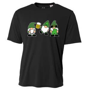 Funny St Patricks Day Drunk Gnomes Cooling Performance Crew T-Shirt