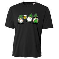 Funny St Patricks Day Drunk Gnomes Cooling Performance Crew T-Shirt