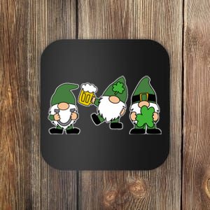 Funny St Patricks Day Drunk Gnomes Coaster