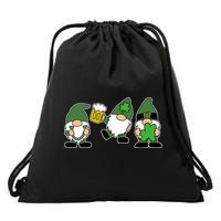 Funny St Patricks Day Drunk Gnomes Drawstring Bag