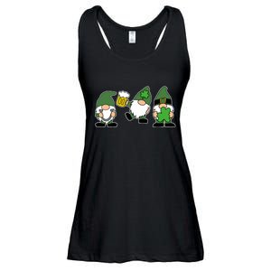 Funny St Patricks Day Drunk Gnomes Ladies Essential Flowy Tank