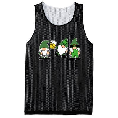 Funny St Patricks Day Drunk Gnomes Mesh Reversible Basketball Jersey Tank