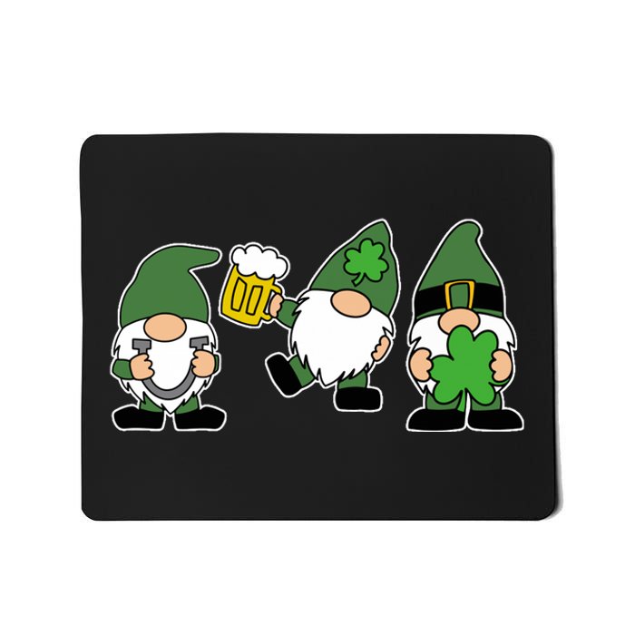 Funny St Patricks Day Drunk Gnomes Mousepad