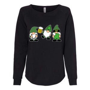 Funny St Patricks Day Drunk Gnomes Womens California Wash Sweatshirt