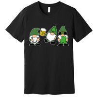 Funny St Patricks Day Drunk Gnomes Premium T-Shirt