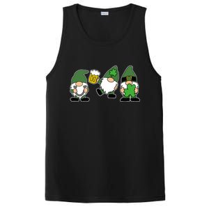 Funny St Patricks Day Drunk Gnomes PosiCharge Competitor Tank