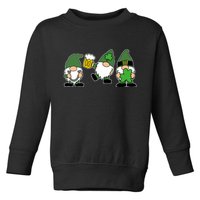 Funny St Patricks Day Drunk Gnomes Toddler Sweatshirt