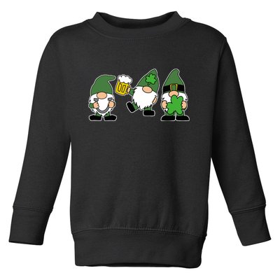 Funny St Patricks Day Drunk Gnomes Toddler Sweatshirt