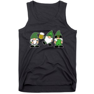 Funny St Patricks Day Drunk Gnomes Tank Top