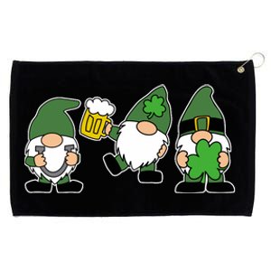 Funny St Patricks Day Drunk Gnomes Grommeted Golf Towel