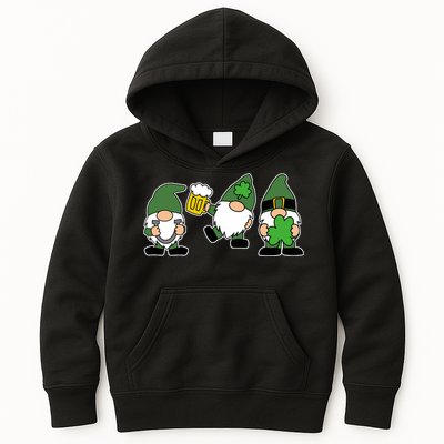 Funny St Patricks Day Drunk Gnomes Kids Hoodie