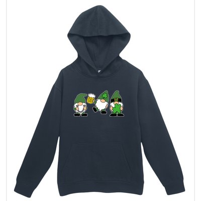 Funny St Patricks Day Drunk Gnomes Urban Pullover Hoodie