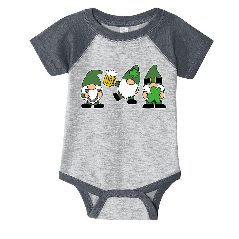 Funny St Patricks Day Drunk Gnomes Infant Baby Jersey Bodysuit