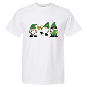 Funny St Patricks Day Drunk Gnomes Garment-Dyed Heavyweight T-Shirt