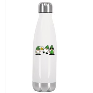 Funny St Patricks Day Drunk Gnomes Stainless Steel Insulated Water Bottle