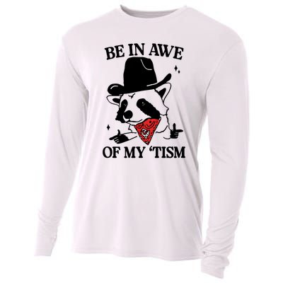 Funny Saying Panda Be In Awe Of My Tism Cooling Performance Long Sleeve Crew