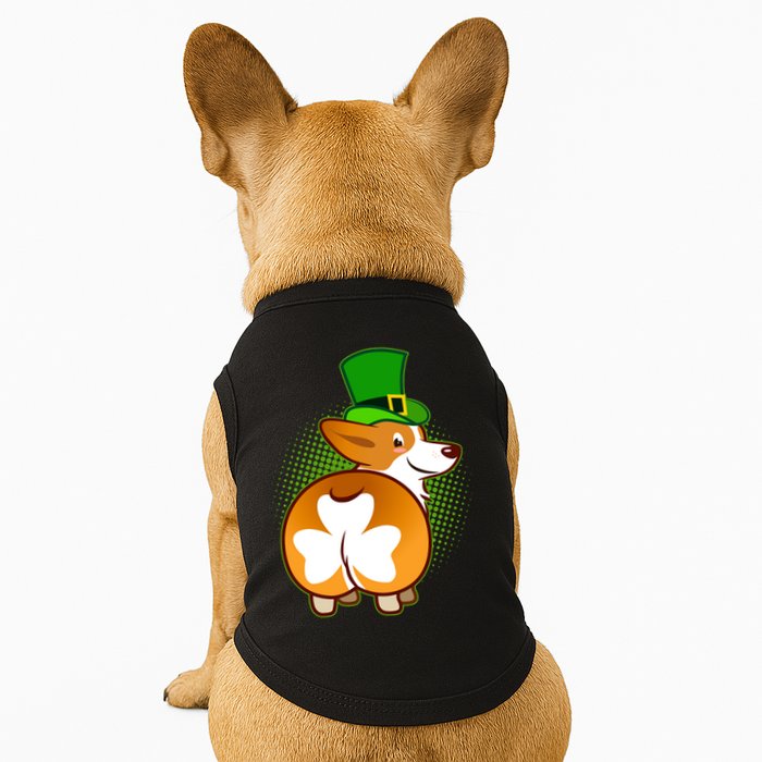 Funny St Patrick's Day Shamrock Corgi Butt Doggie Tank