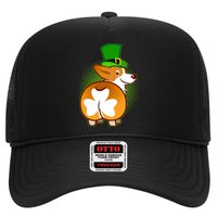 Funny St Patrick's Day Shamrock Corgi Butt Trucker Hat