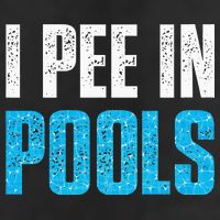 Funny Swimming Pool Swimmer I Pee in Pools Cool Comfort Performance Bucket Hat