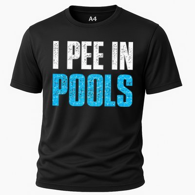 Funny Swimming Pool Swimmer I Pee in Pools Performance Shirt