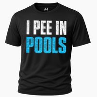 Funny Swimming Pool Swimmer I Pee in Pools Performance Shirt