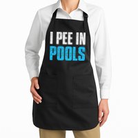 Funny Swimming Pool Swimmer I Pee in Pools Apron