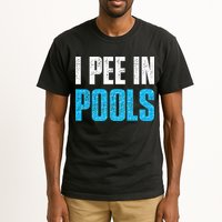 Funny Swimming Pool Swimmer I Pee in Pools Tall T-Shirt