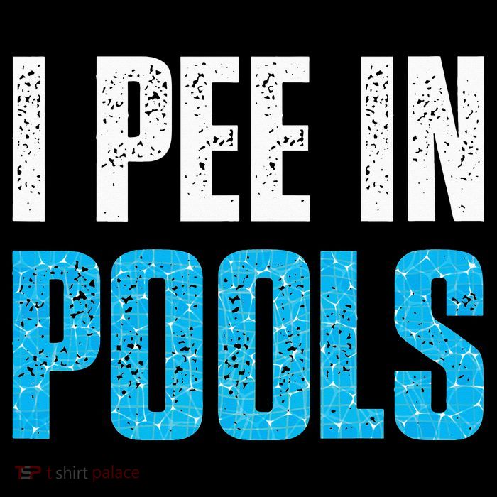 Funny Swimming Pool Swimmer I Pee in Pools Tall T-Shirt