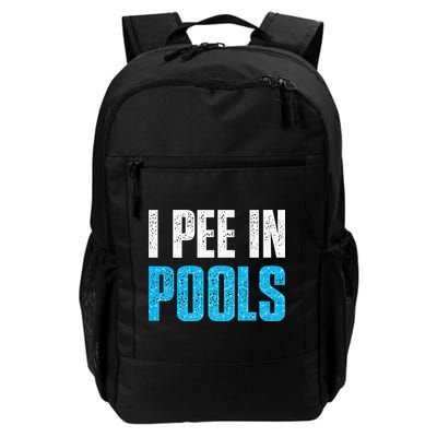 Funny Swimming Pool Swimmer I Pee in Pools Backpack