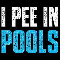 Funny Swimming Pool Swimmer I Pee in Pools 7-Panel Snapback Hat