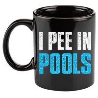 Funny Swimming Pool Swimmer I Pee in Pools 11oz C Handle Ceramic Mug