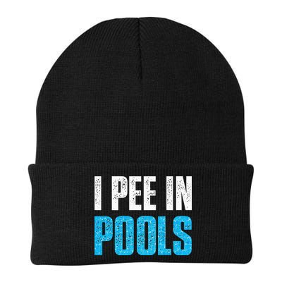 Funny Swimming Pool Swimmer I Pee in Pools Beanie