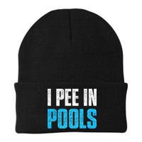 Funny Swimming Pool Swimmer I Pee in Pools Beanie