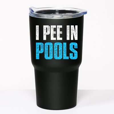 Funny Swimming Pool Swimmer I Pee in Pools Tumbler